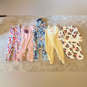 Bundle of Cozy Footies & Onesies - Size 6/9M